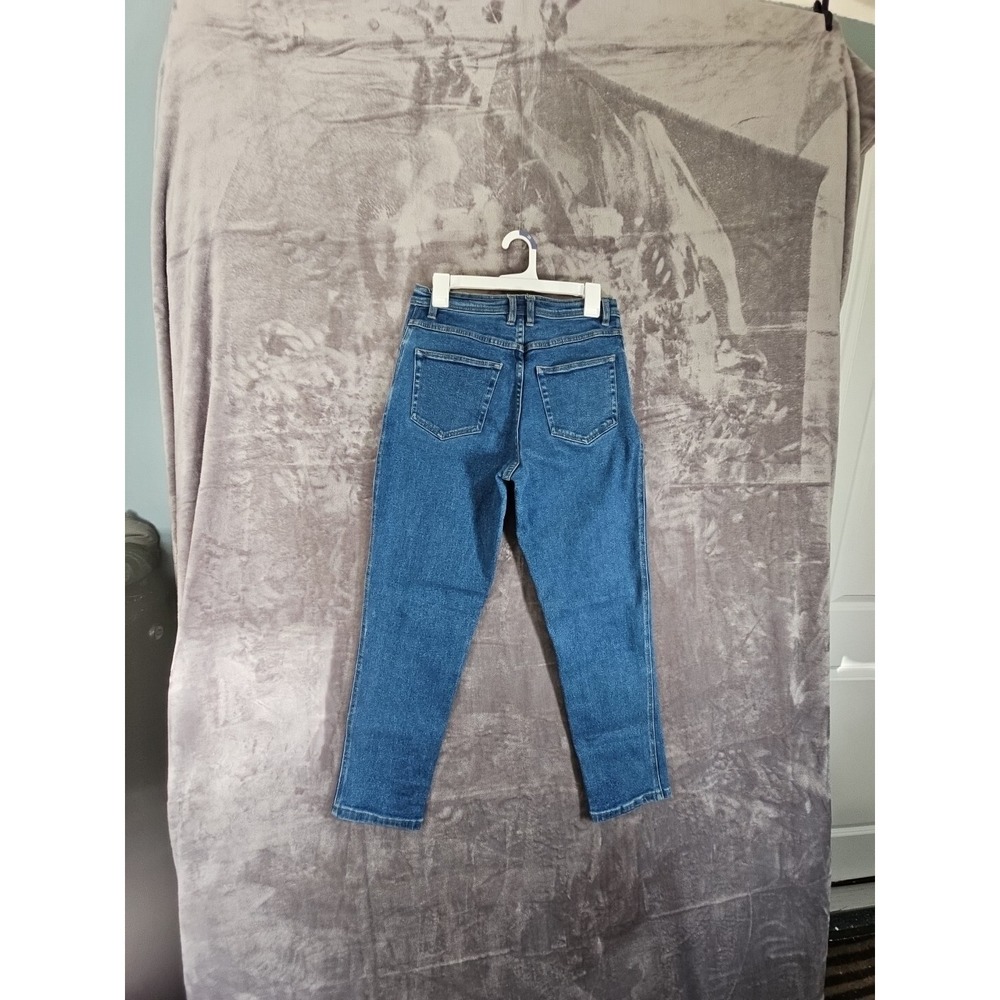 Bill Blass Women Blue Vtg High Waisted Mom Jeans Petite Medium Tapered Leg Sz 8 - Picture 9 of 11